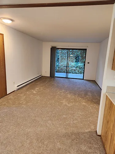 Floor plan One Bedroom with walk out patio