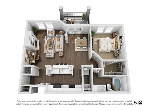 Floor plan 1BN