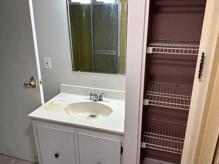 Hallway bathroom