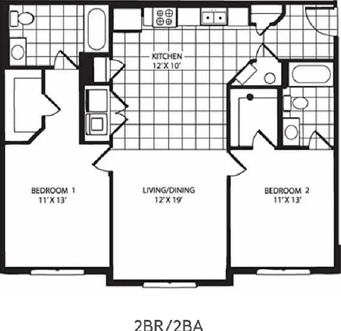 2 bed, 1037 sqft, $1,250 — Photo 2