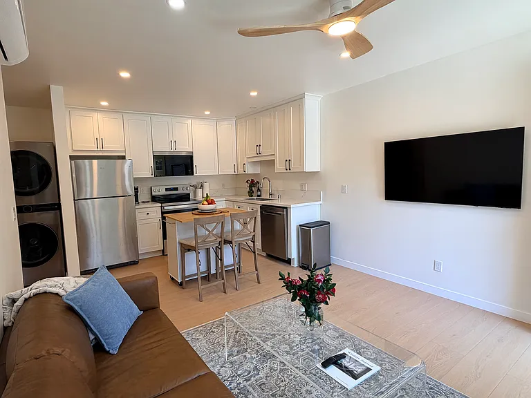 Open Concept living and dining area.