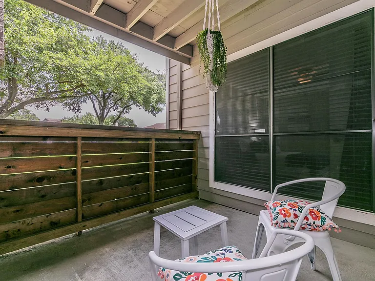 Step outside and enjoy fresh air from your own patio or balcony.