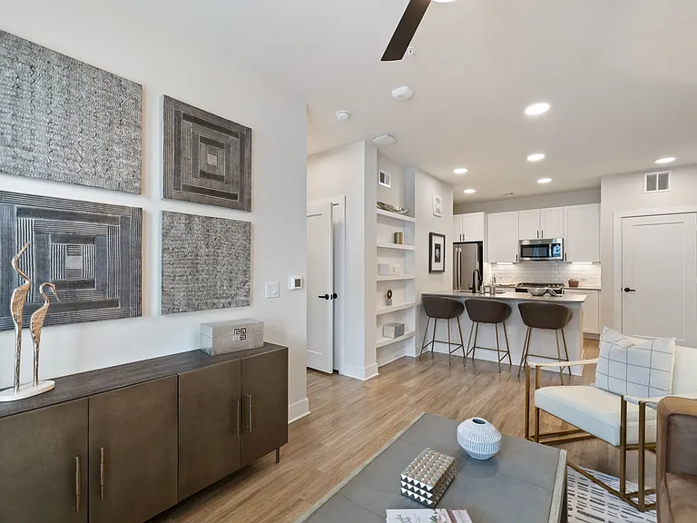 Open Concept Living Room and Kitchen
