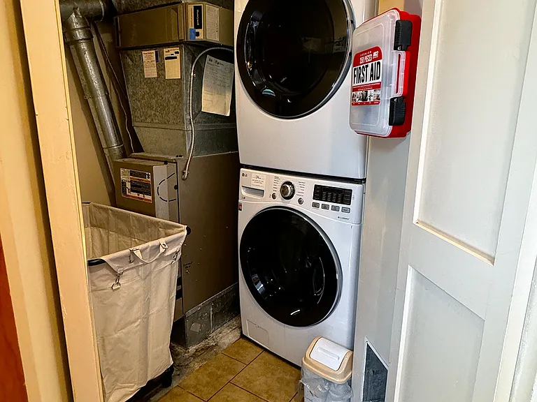 Laundry room (between kitchen and small bathroom)