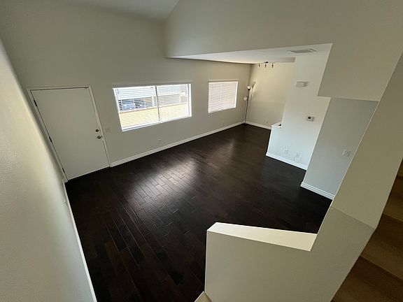 Living room and dining room