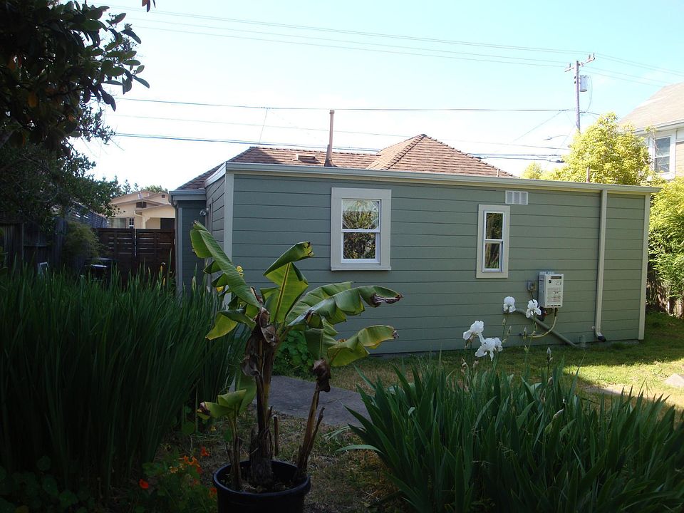 Big yard with flowers, birds & squirrels.
