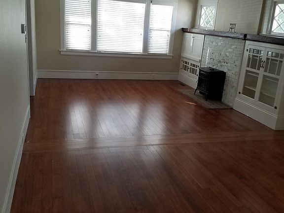 Open living room flows into dining room