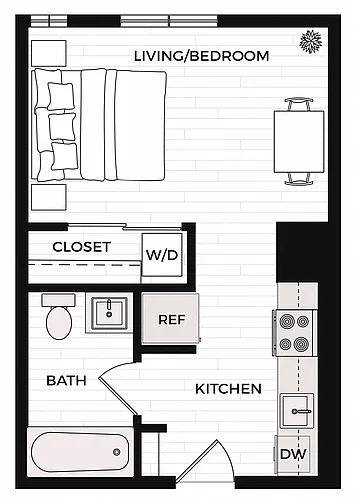 Floor plan Studio A
