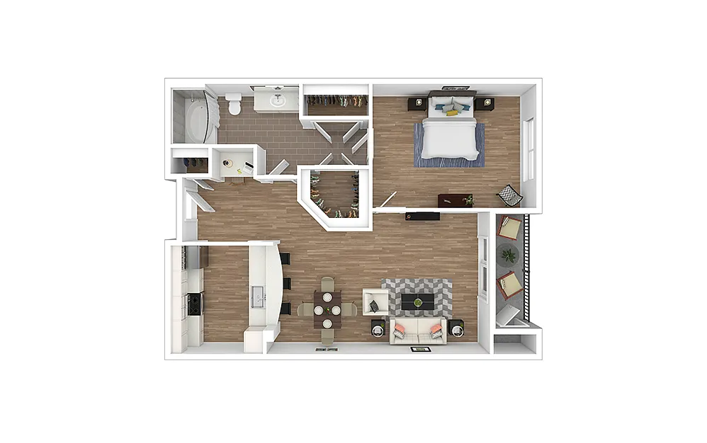 Floor plan Bayshore - Renovated