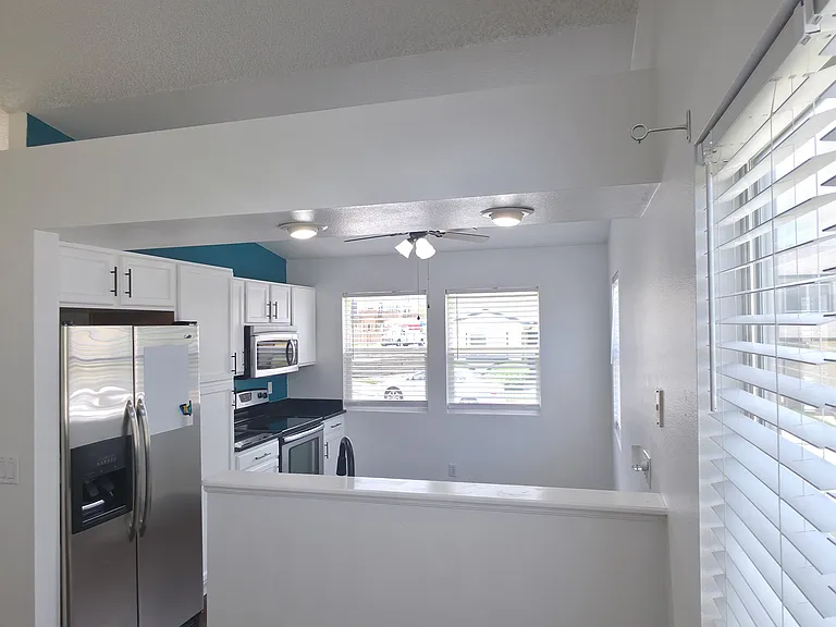 Kitchen as seen from living room