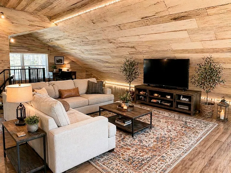 upstairs living area