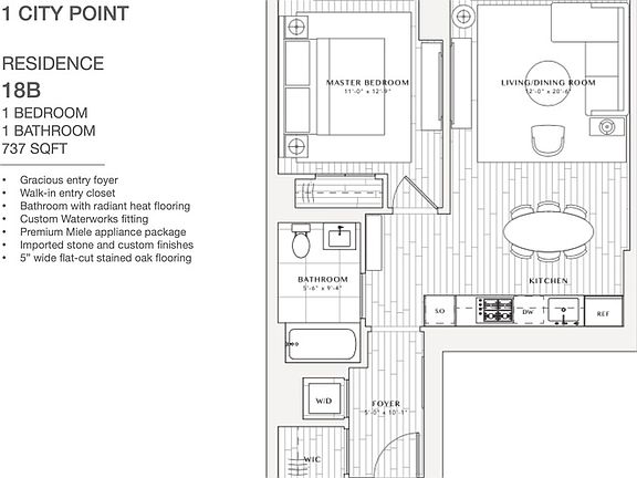 2nd image of 1 City Poin APT 18B