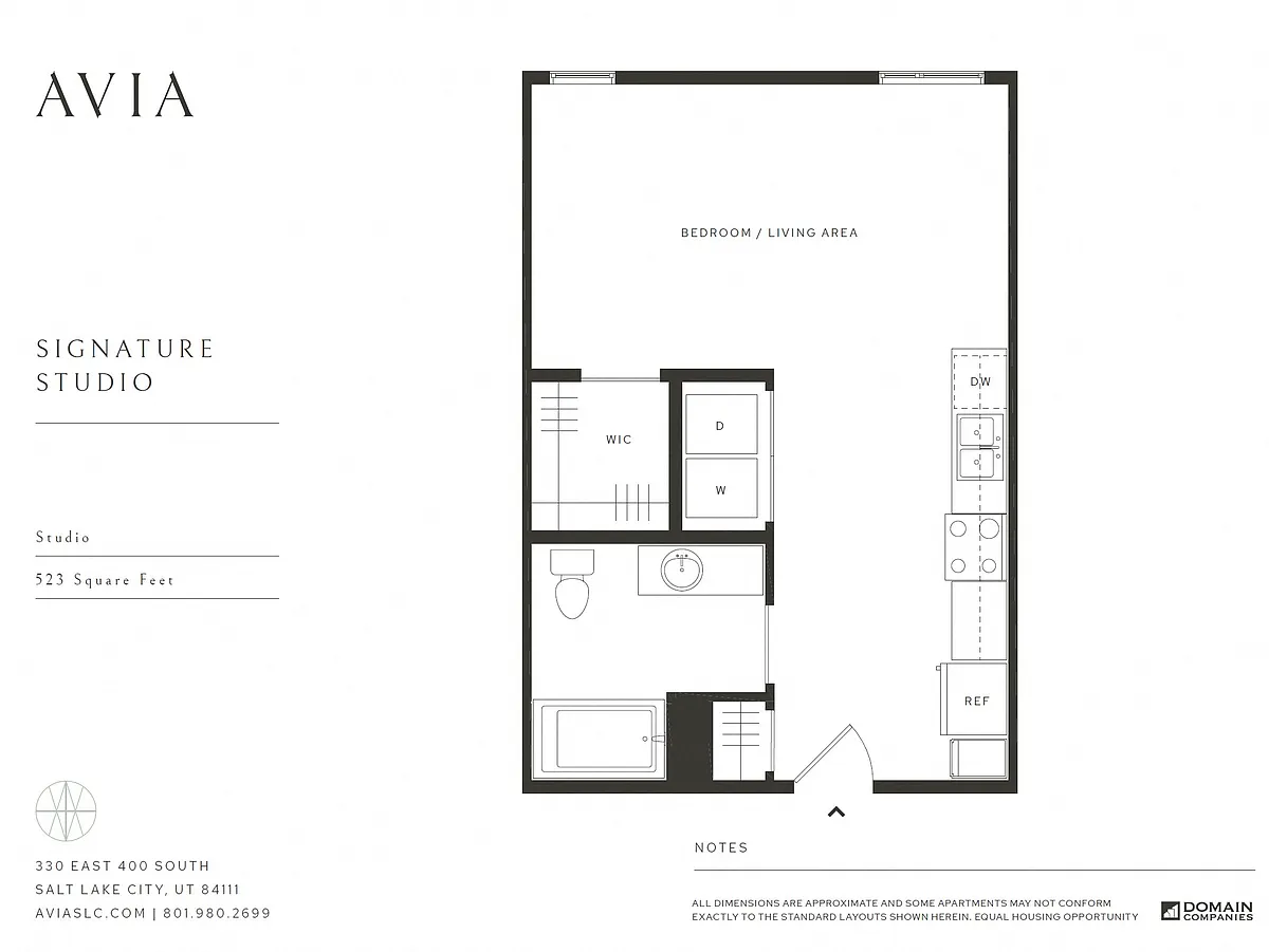 Floor plan Signature Studio