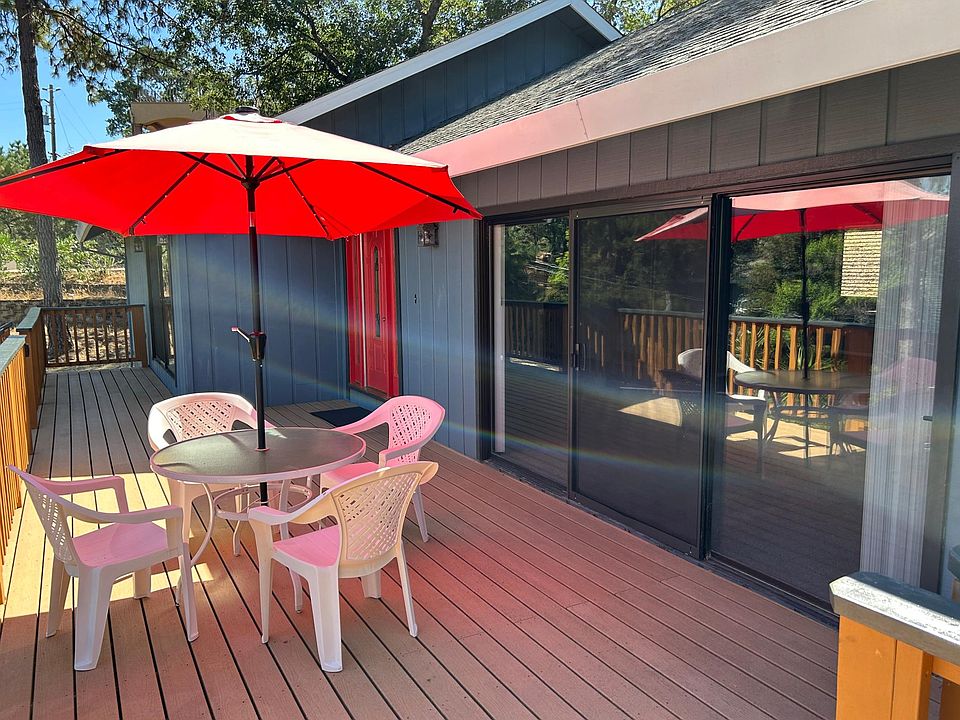 deck facing front door