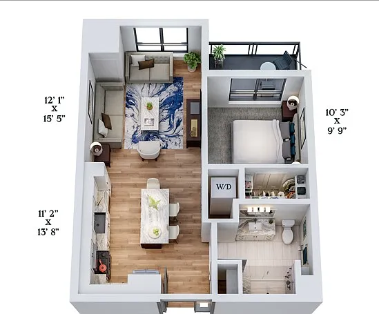 B5 | 1x1 | 661 sq ft B5 | 1x1 | 661 sq ft