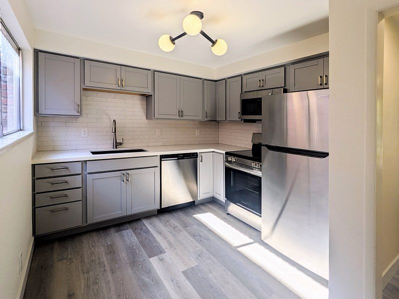 Beautiful Kitchen Featuring All New Frigidaire Stainless Steel Appliances, New Cabinets and Counter Tops