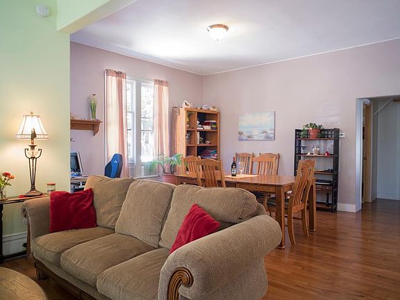 Living room view of dining area