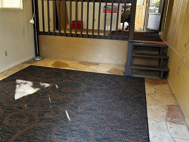 Bonus recreation room off carport
