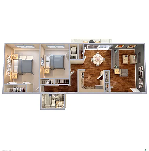 Floor plan 2 Bedroom