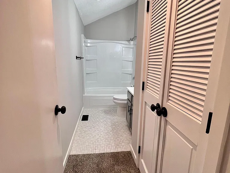 Master bathroom with plenty of storage