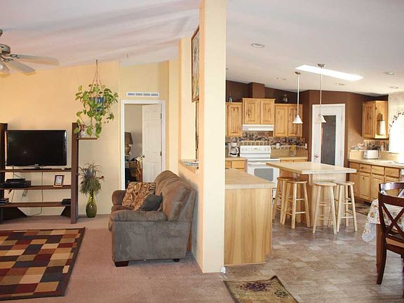 Open living, dining & kitche