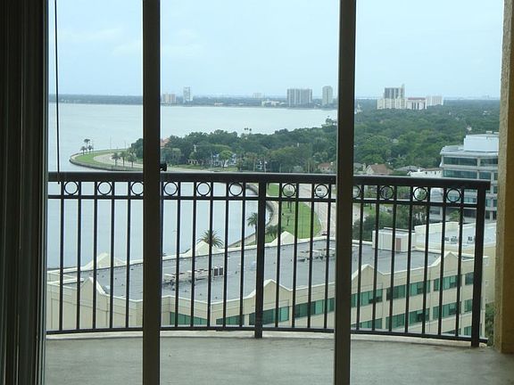 Looking out from living room