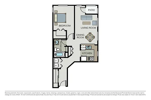 Floor plan Plan 1E