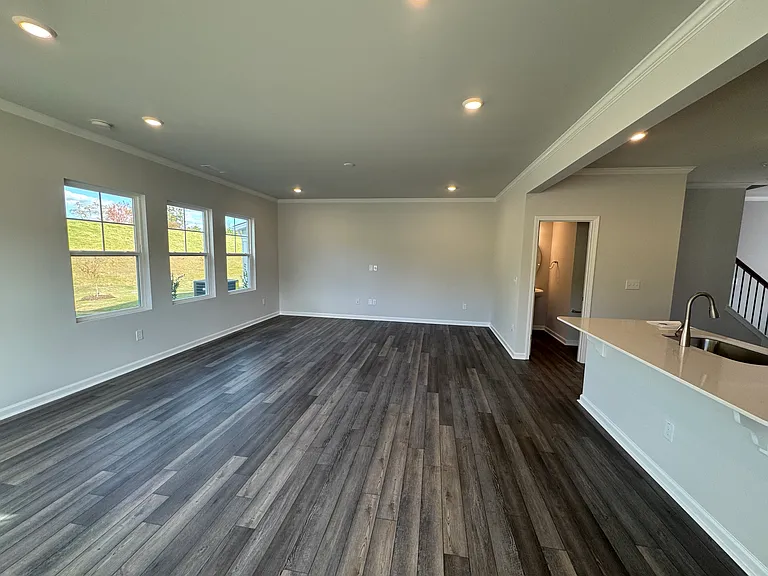 Living room and dining