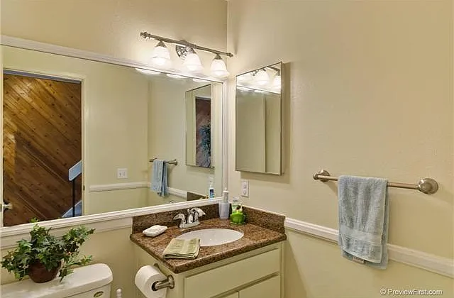 Newly upgraded and painted bathroom