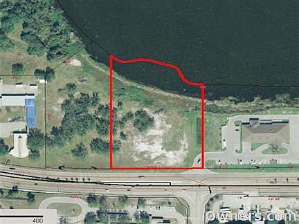 Outline of Property on Highway & Lakefront