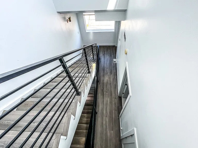Stairs to rooftop deck!