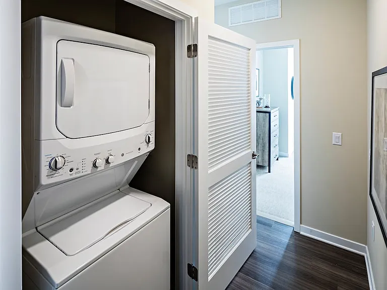 In-home stacked washer/dryer