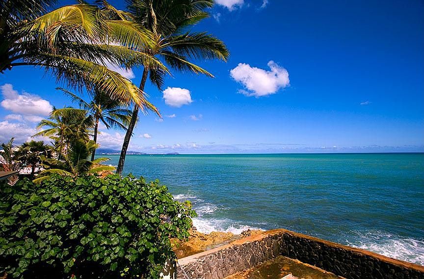 View from covered lanai