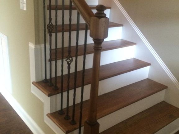 Stairway from living room.