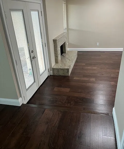 Living room from dining area