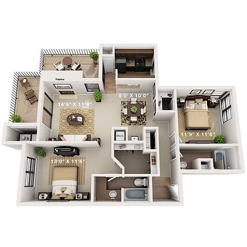 Floor plan Willow