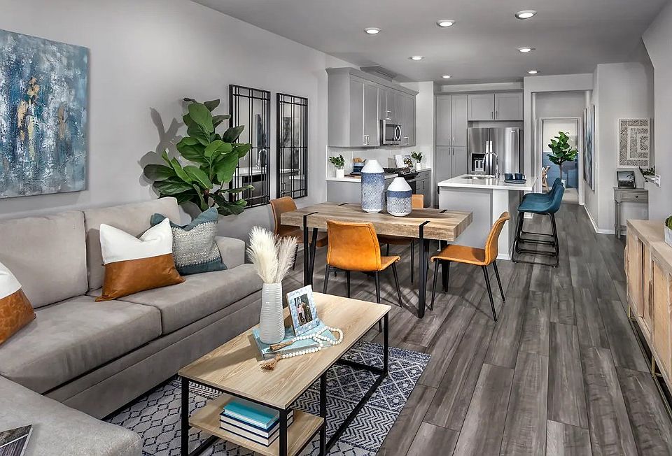 Bright, open living space with brand-new furniture _ clean, modern, and comfortable