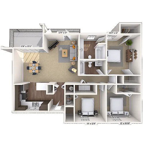 Floor plan The Oak