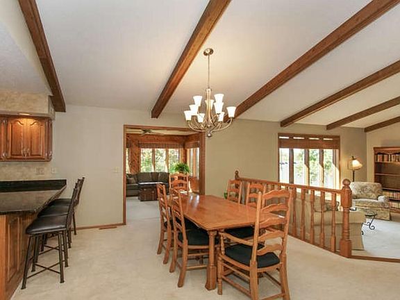 Under cabinet lighting, Kitchen is large enough to add additional  center island if buyer desired.