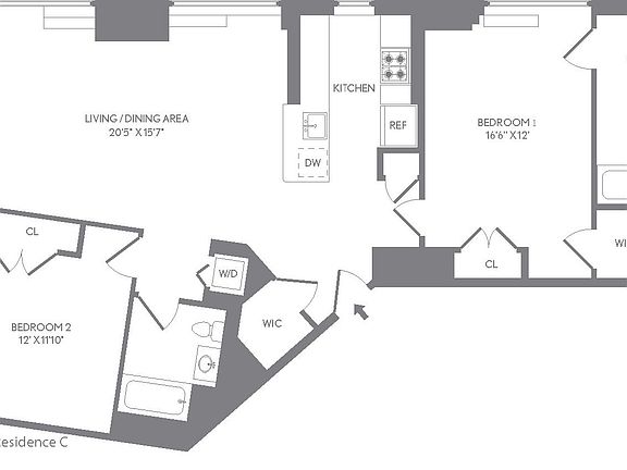 2nd image of 227 W 77th St Penthouse C