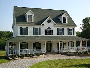 Front of home with wide porch