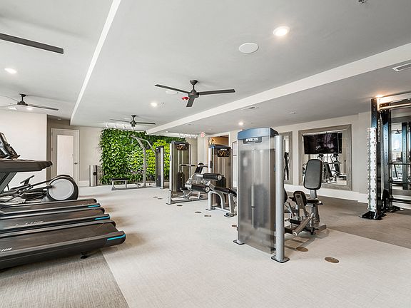 Wellness Club with Living Wall, Cardio and Strength Training Equipment