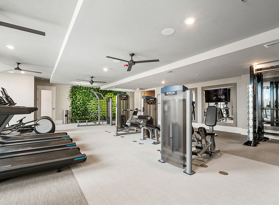 Wellness Club with Living Wall, Cardio and Strength Training Equipment