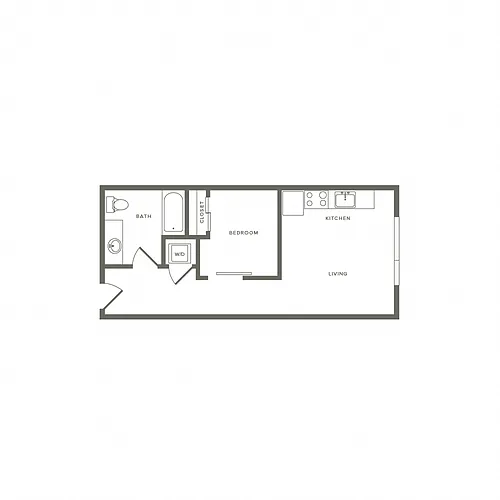 Floor plan A1D - MFTE