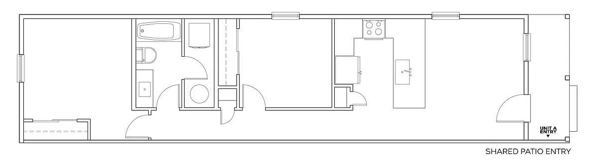 Floor plan 2x1 - 781 sqft - B1