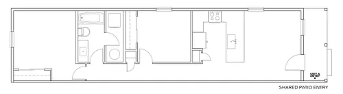 Floor plan 2x1 - 781 sqft - B1