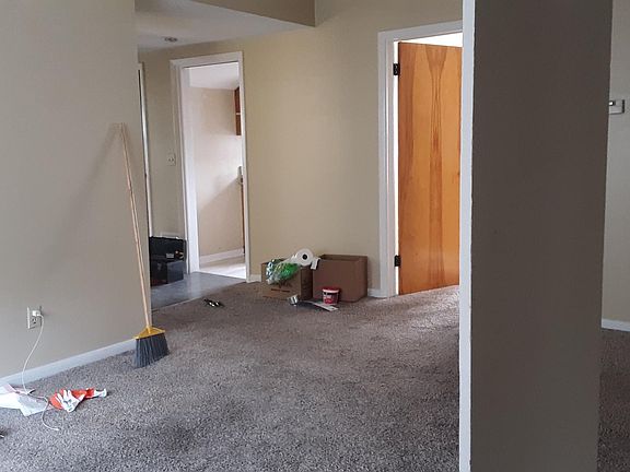 View from top of stairs when entering this 2nd floor apartment