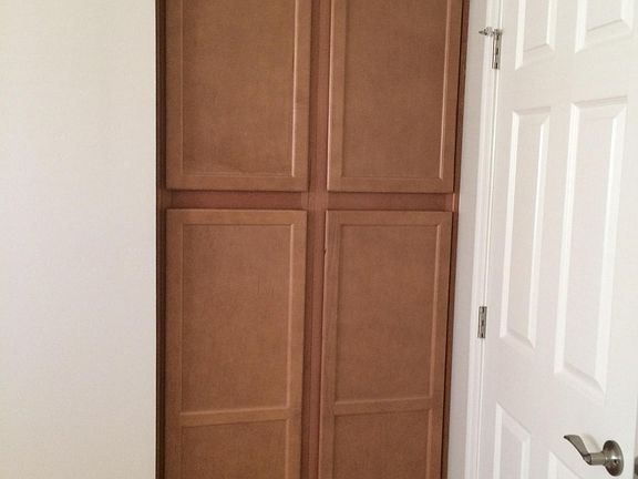 Linen closet in master bedroom