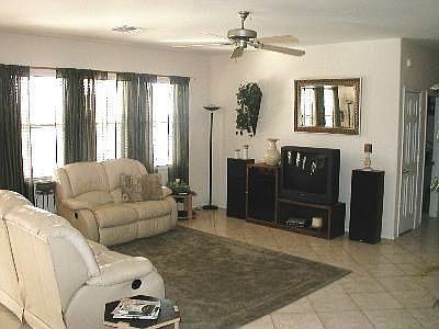 Bright, open family room