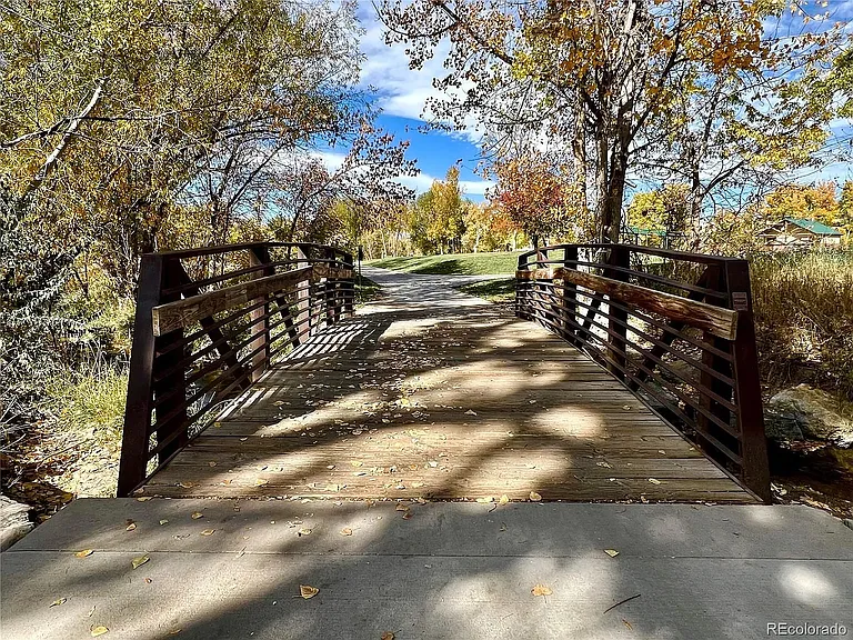 Park Bridge on trail behind condo